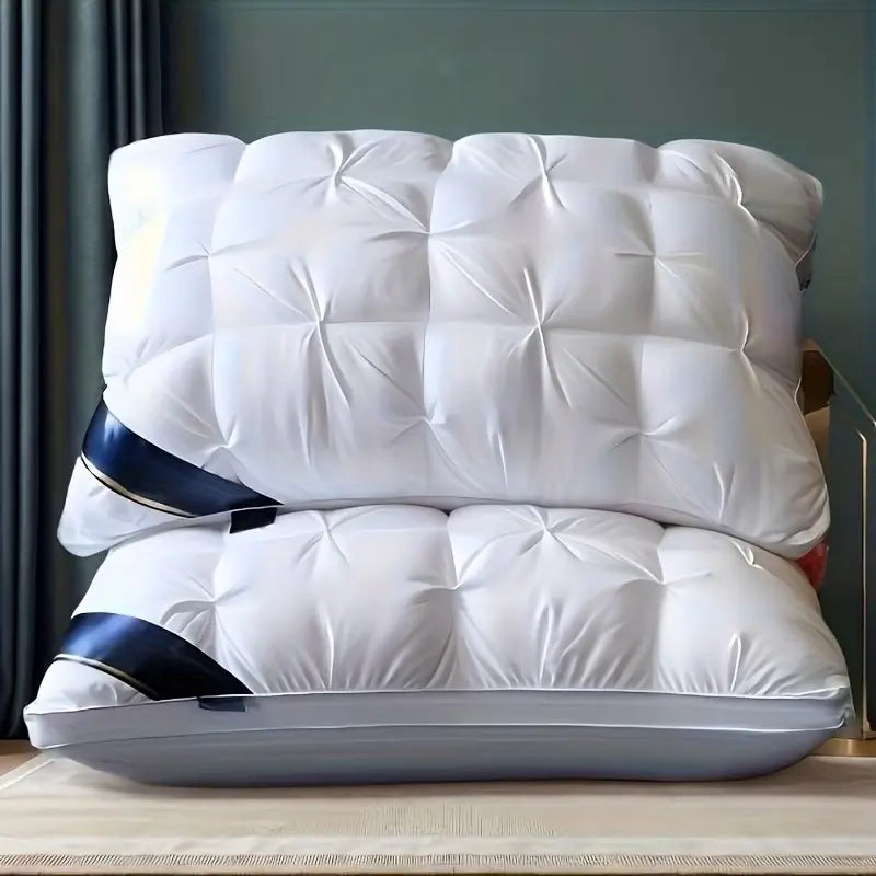 Neck Support Pillow Set of 2 | Anti-Collapse Design | Comfortable Sleep Support