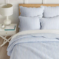 Striped Duvet Cover Set for Double Bed | Includes Pillowcases | Minimalist Bedding